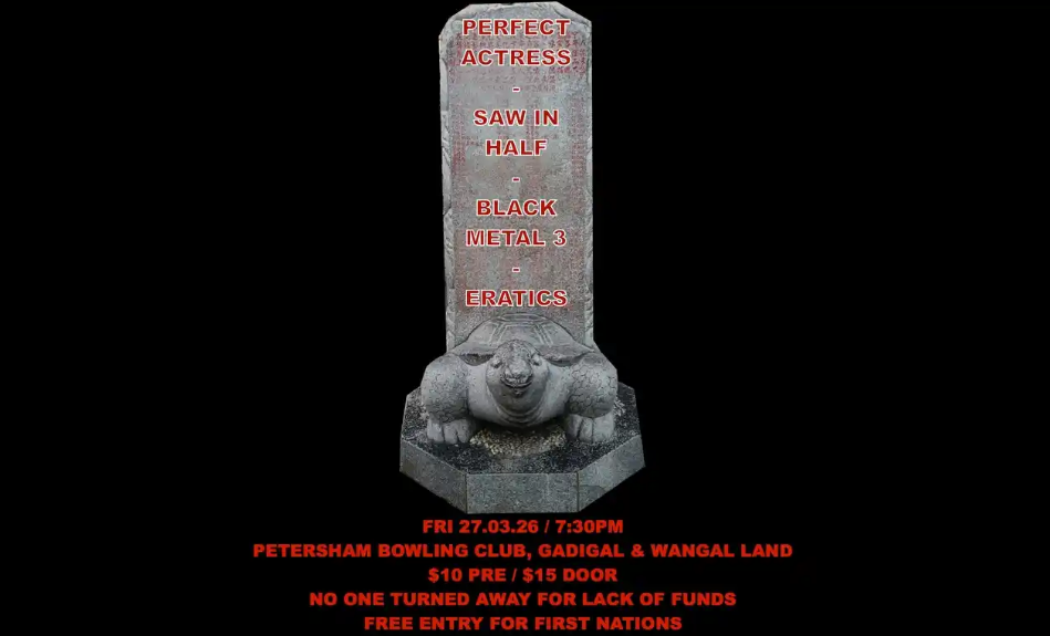 Perfect Actress / Saw In Half / Black Metal 3 / Eratics