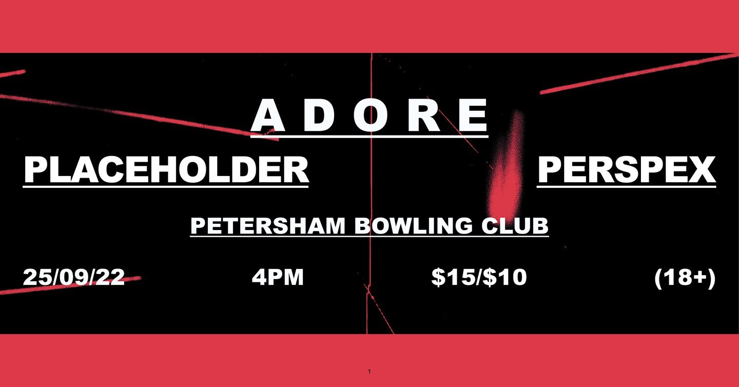 Adore EP Launch With Placeholder and Perspex
