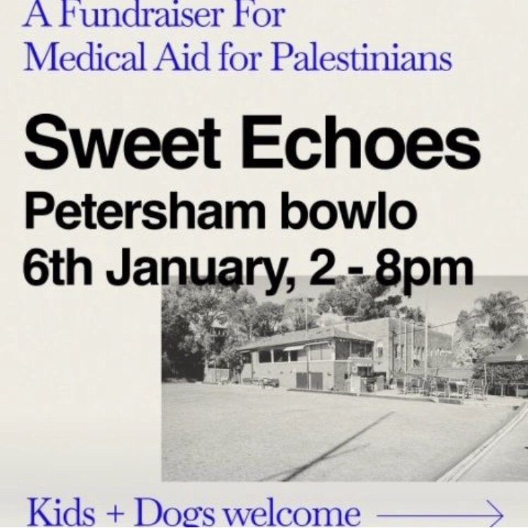 Sweet Echoes: Fundraiser for Medical Aid for Palestinians