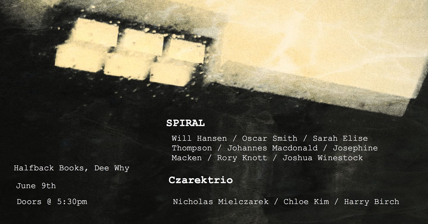 Spiral // Czarektrio at Halfback Books