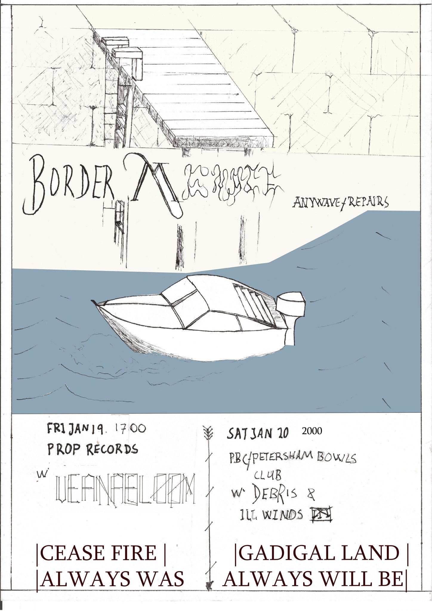Carbon Additions Presents (#001): Border Menace (BER/MEL), Debris, Ill Winds