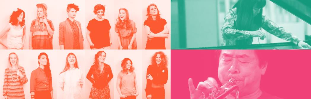 Satoko Fujii and Natsuki Tamura (Japan) with Sirens Big Band