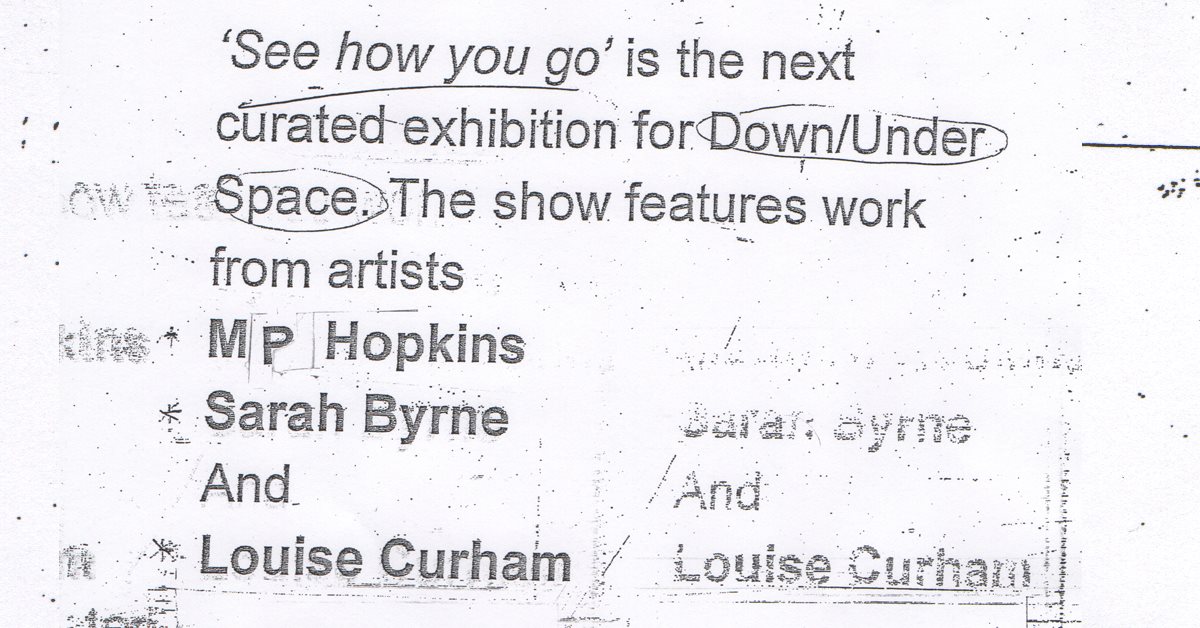 ‘See how you go’ 