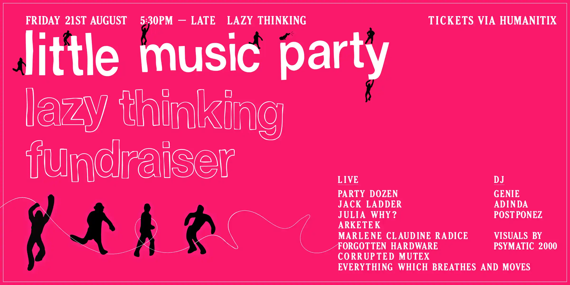 little music party x Lazy Thinking Fundraiser